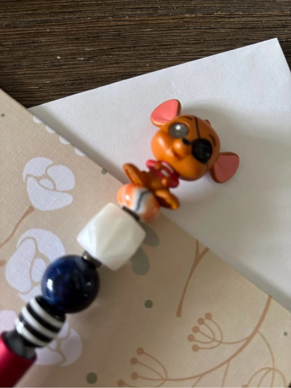 Disney Doorables: Winnie the Pooh: Roo Halloween handmade beaded pen